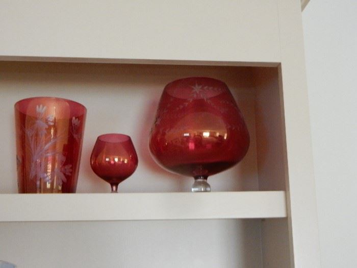 Ruby Stained Glassware