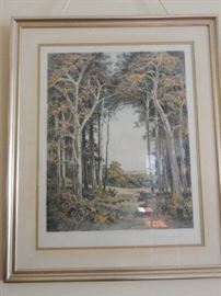 CAMILE FONCE SIGNED ETCHING