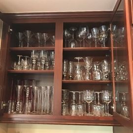 Loads of crystal glassware