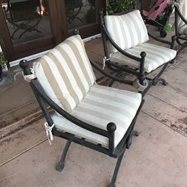 Chairs for a set of 8 chairs and one massive Kreiss Patio table with chairs