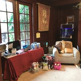 Some of the office and some of the animal care