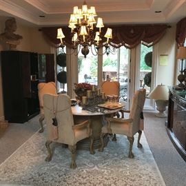 Kreiss and Henredon and chandelier