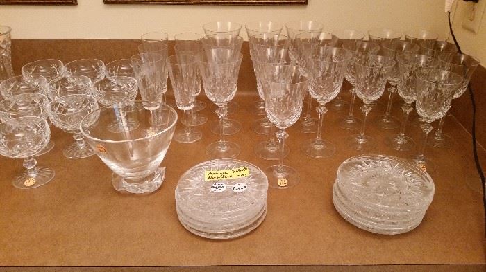Part of Waterford, Steuben & other quality crystal collection.