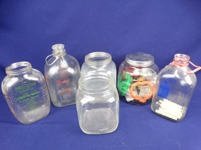 Vintage Storage Jars & Milk Bottles