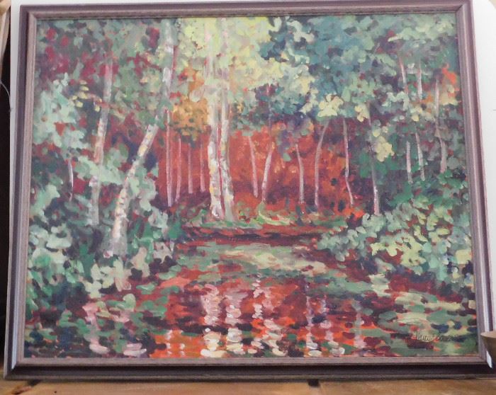 Nancy Bowen Oil on Canvas (1983) $750