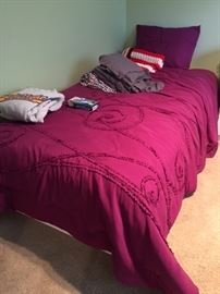Twin bed , mattress with coverings ASKING $70