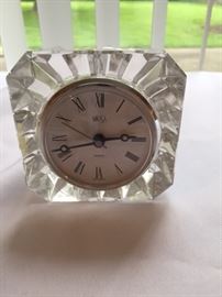Mikasa crystal clock $20