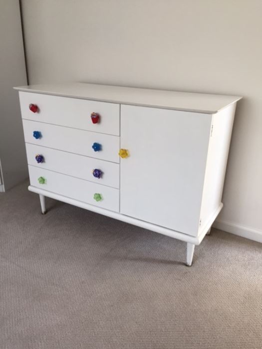 Cute as a button, child Dresser in white, quality made by Little Folks Furniture  $350