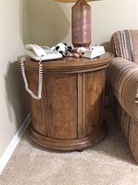Drum table with storage $45