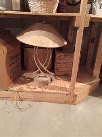 Beautiful lamp with shade used in bedroom, $50