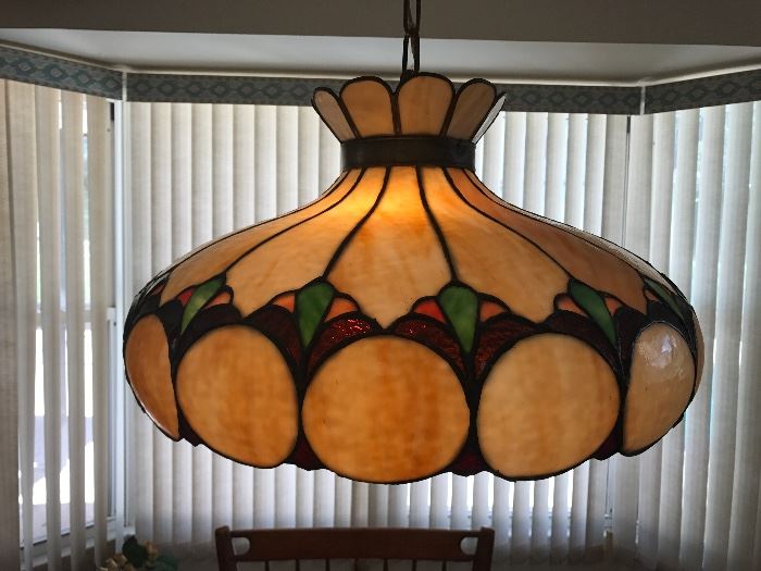 Vintage leaded Chandelier 25.5" diamater 14' tall - Beautiful, were still searching for a makers mark  