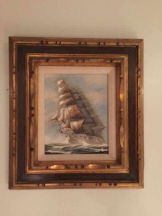 Sailboat Oil Painting