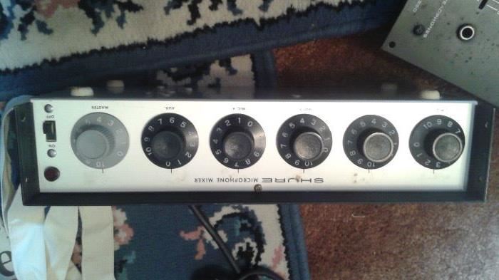 Shure microphone mixer