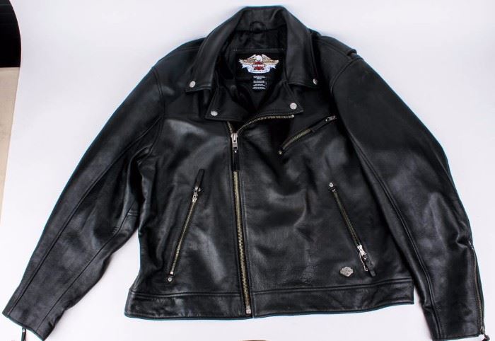 Lot 393 - Genuine Harley-Davidson Men’s Leather Jacket