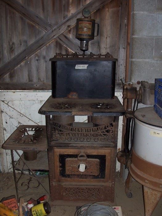 Antique Schneider & Trenkamp Cast Iron Stove