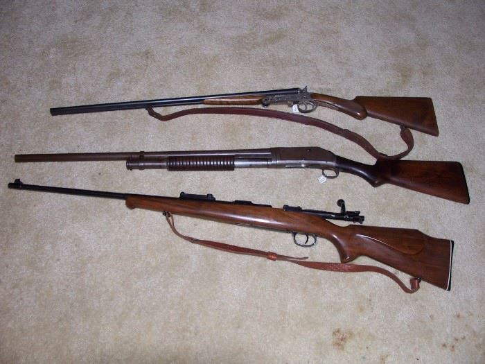 El Faisan Elgoibar, Winchester Model 1897 12 ga., Mauser Model 98