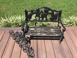 Child's Bench & Wall Plaque