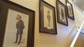 set of vintage English prints