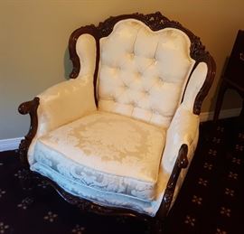 Matching French provincial chair, one of two