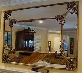 Huge mantle mirror