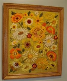 1960's embroidery art