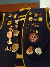 Lions Vest with pins