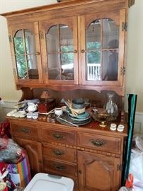 China Cabinet and table and chairs