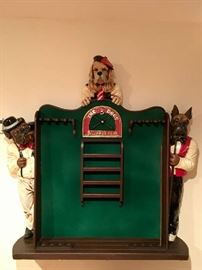 Dog-Themed Billiards Rack