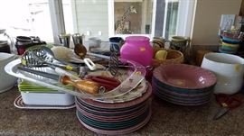 Plates & Kitchen Utensils