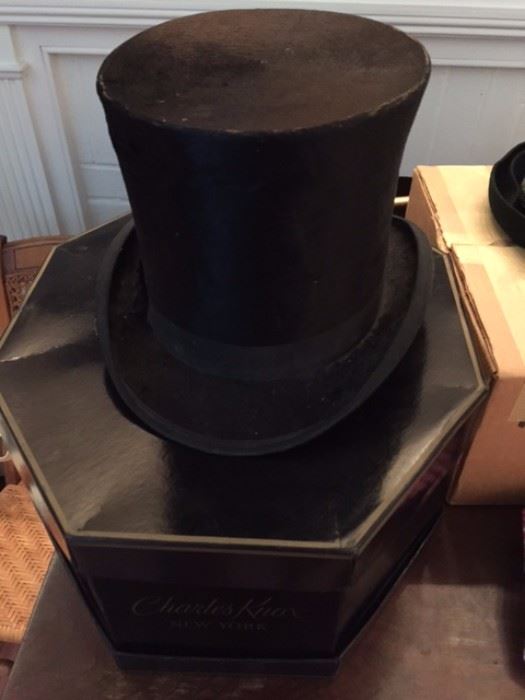 VintageTop Hat, black, Sold by McFarlin’s, Rochester, N.Y.