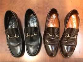 Gucci shoes are size 8 1/2.