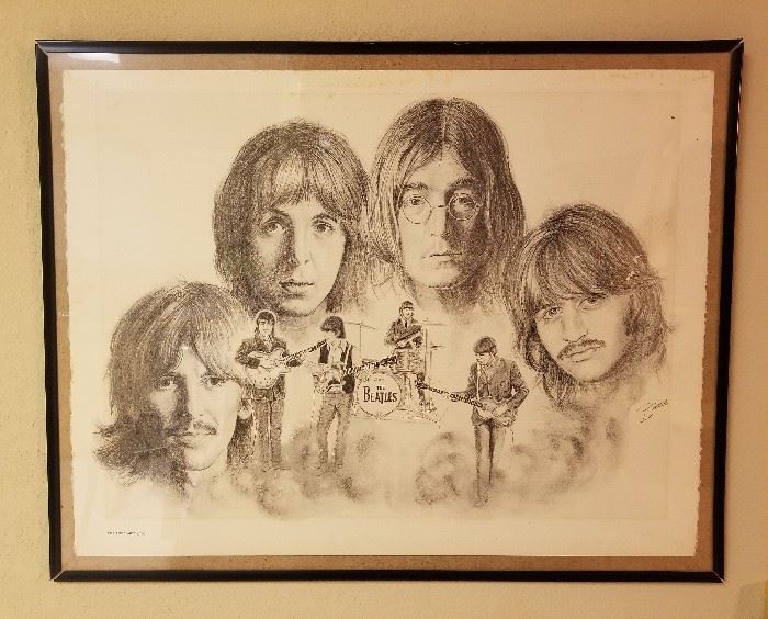 Framed Beatles Print