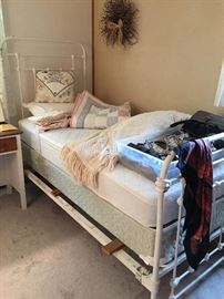 Lovely White Iron Bed