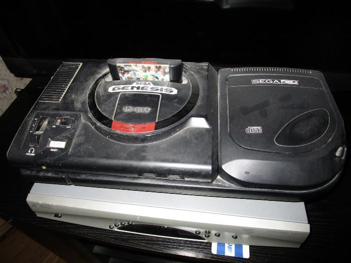 Sega Genesis system with games