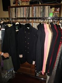 Part of large selection of clothes ( st John knits, furs, etc. )