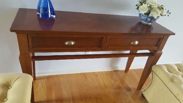 Cherry console table - $90    53"W x 31"H x 18" D