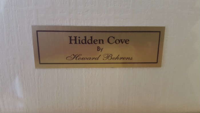 Howard Behrens "Hidden Cove" framed print    $60
