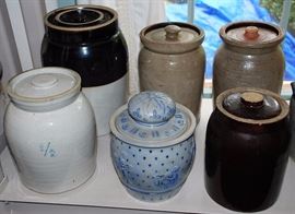 Pottery, Crocks, Jugs