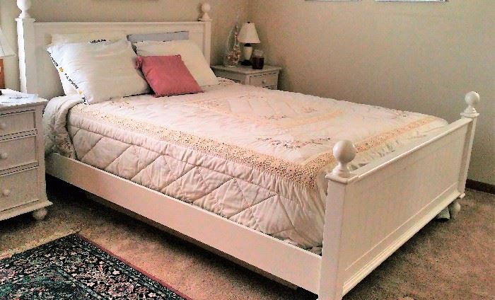 White bed for sale 