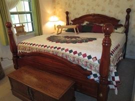 Huge Cannonball Bed and Lane Cedar Chest