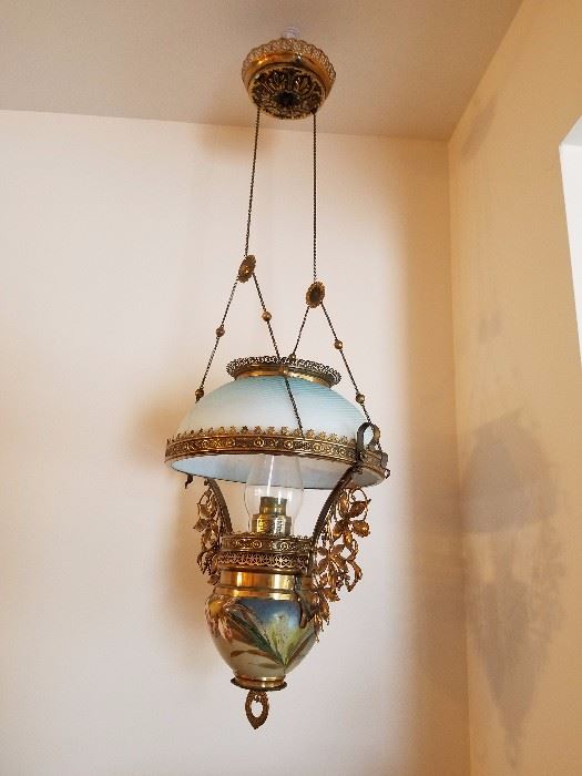 Miller hanging oil kerosene lamp