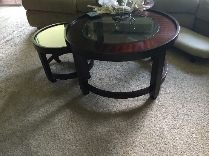 Coffee table with matching end table