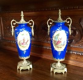 19th c. Sevres style urns