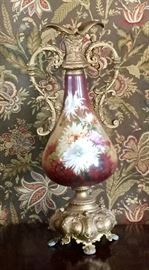 Hand painted French vase