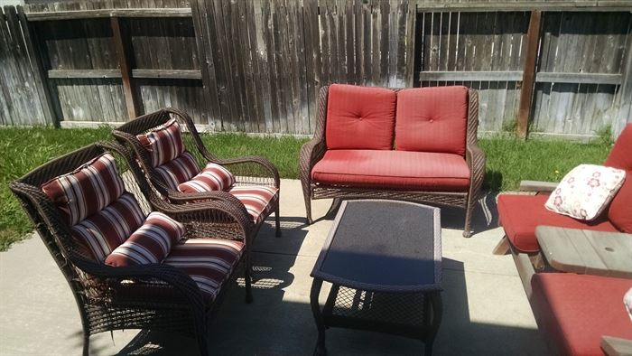 patio furniture with pads 35 each setee 60
