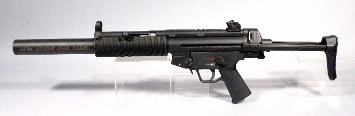 UMAREX Heckler & Koch HK MP5 Semi-Automatic Rifle, .22 LR, SN# HR003597, Retractable Stock & Compensator, Inscribed Barrel "Johnny 'Sharp Shooter' Ralph"