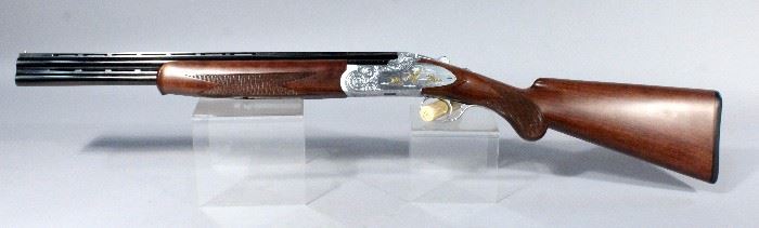 LC Smith Side-by-Side 16 Gauge Shotgun, SN# 60295, Damascus Pattern