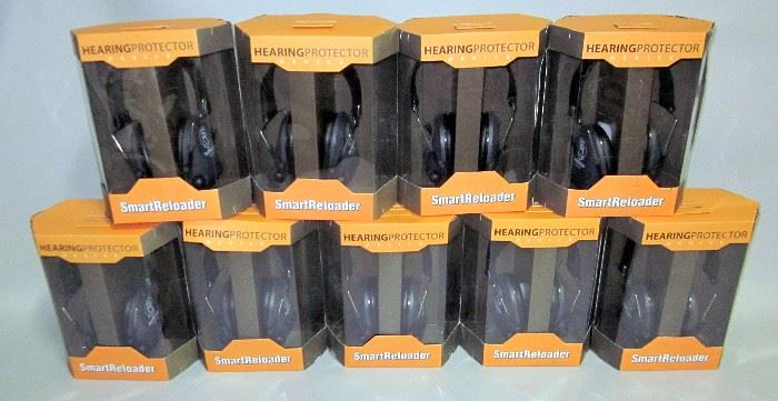 SmartReloader SR112 Hearing Protector Electronic Earmuffs, Qty 9, Color Anthracite, 85dB Noise Protection, New Old Stock
