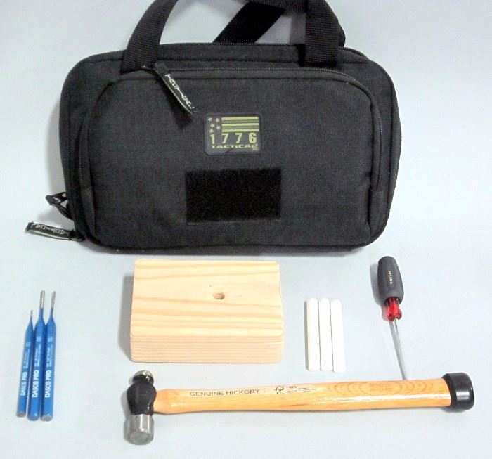 1776 Tactical Engraving Tool Pouches with Tools and Non Marring Gunsmithing Blocks (2), Qty 4 Pouches, All Pouches Include Tools