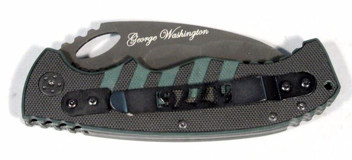 1776 Tactical Presidential Edition George Washington Pocket Knives, Approximate Qty 9, New Old Stock